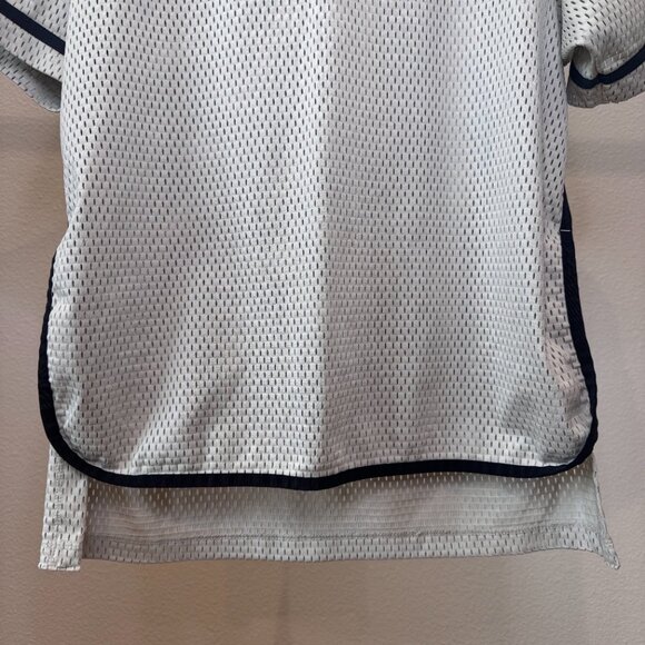 Nike Sportswear Mesh Jersey Top Light Bone Black | Style 893673-072 | Size Small - Picture 9 of 16